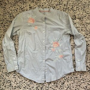 St. John's Bay Striped embroidered Shirt